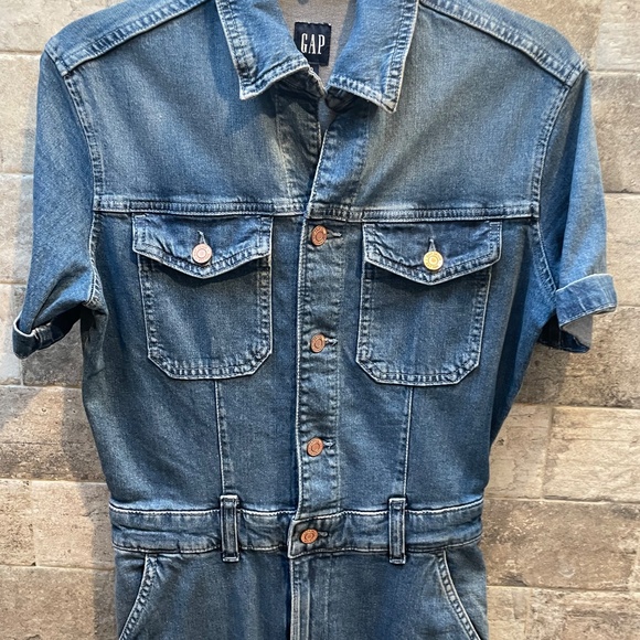 ❤️ GAP DENIM JEAN JUMPSUIT SIZE 00 - Picture 3 of 5
